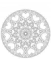 Mandala de corações