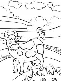 Vaca no campo