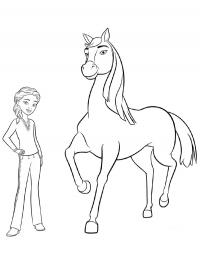Menina e cavalo