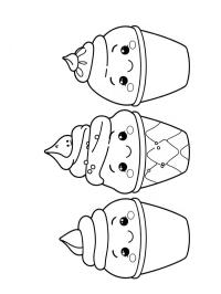 3 sorvetes kawaii