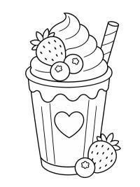 Milk-shake de morango