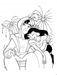 Aladdin e Princesa Jasmine