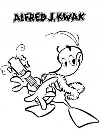 Alfred Jodocus Kwak com violão