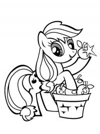 Applejack com maçãs
