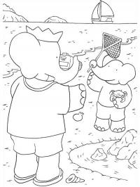 Babar brinca com Pom