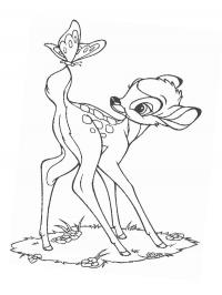 Bambi com borboleta