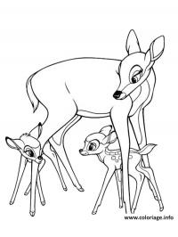 Bambi com a mãe e a Faline