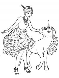 Barbie com unicórnio