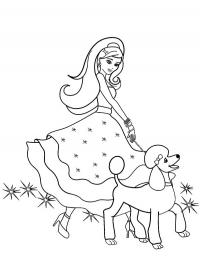 Barbie com poodle