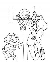 Jogando basquete