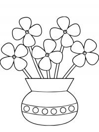 Flores no vaso