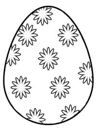 Ovo de Páscoa floral