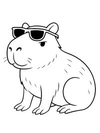 Capivara de óculos escuros