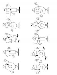 desenho de números