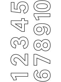 N&uacute;meros de 1 a 10