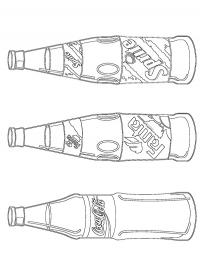 Garrafas de Coca-Cola e Sprite