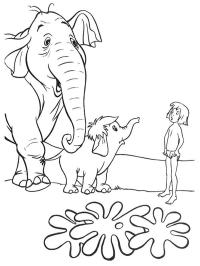 Coronel Hathi e Mowgli