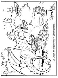 O dragão e o faquir na floresta de contos de fadas