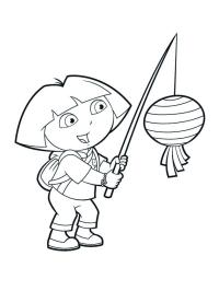 Dora com lanterna