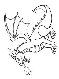 Dragão cuspindo fogo