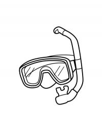 Máscara e snorkel