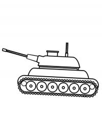 Tanque militar simples