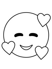 Emoji com corações