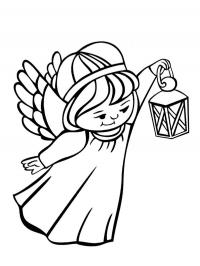 Anjo com lanterna