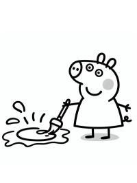 George Pig pintando