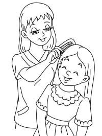 Penteando o cabelo