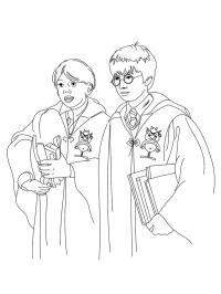 Harry Potter e Ron Weasley