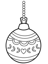 Bola de Natal de coração
