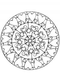 Mandala de corações