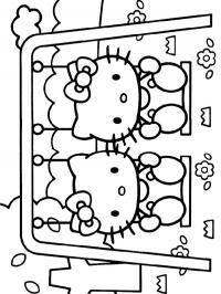 Hello Kitty no balanço