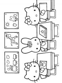 Hello Kitty na escola