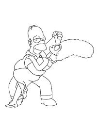Homer e Marge Simpson dançando