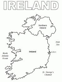 Mapa da Irlanda