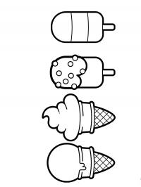 4 sorvetes