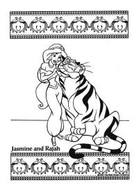 Jasmine e o tigre Rajah
