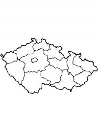 Mapa da República Tcheca