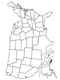 Mapa dos Estados Unidos