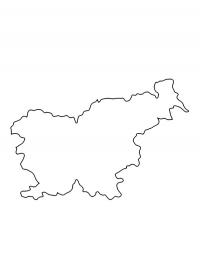Mapa da Eslovênia
