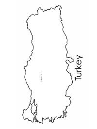 Mapa da Turquia