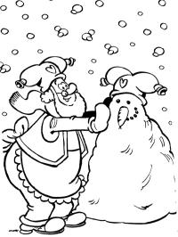 Plop faz um boneco de neve