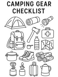 Checklist de acampamento