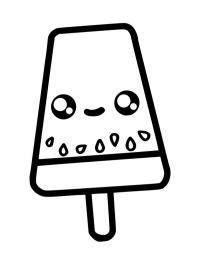 Sorvete kawaii