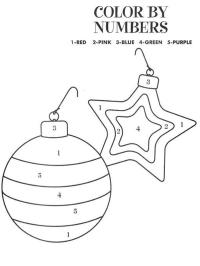 Bola de Natal, pinte por número