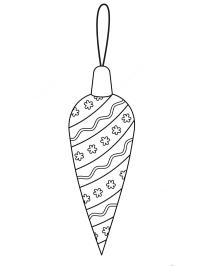 Bola de Natal em formato de cone
