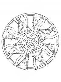 Mandala de árvores de Natal