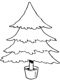 Árvore de Natal no vaso